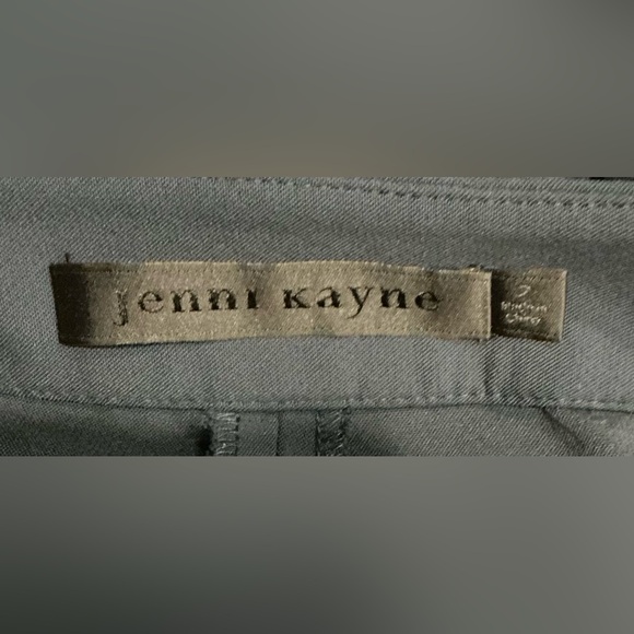 Jenni‎ Kayne Slim Trousers Pants Cropped Ankle Stretch High Rise Navy Blue 2 - Picture 5 of 6